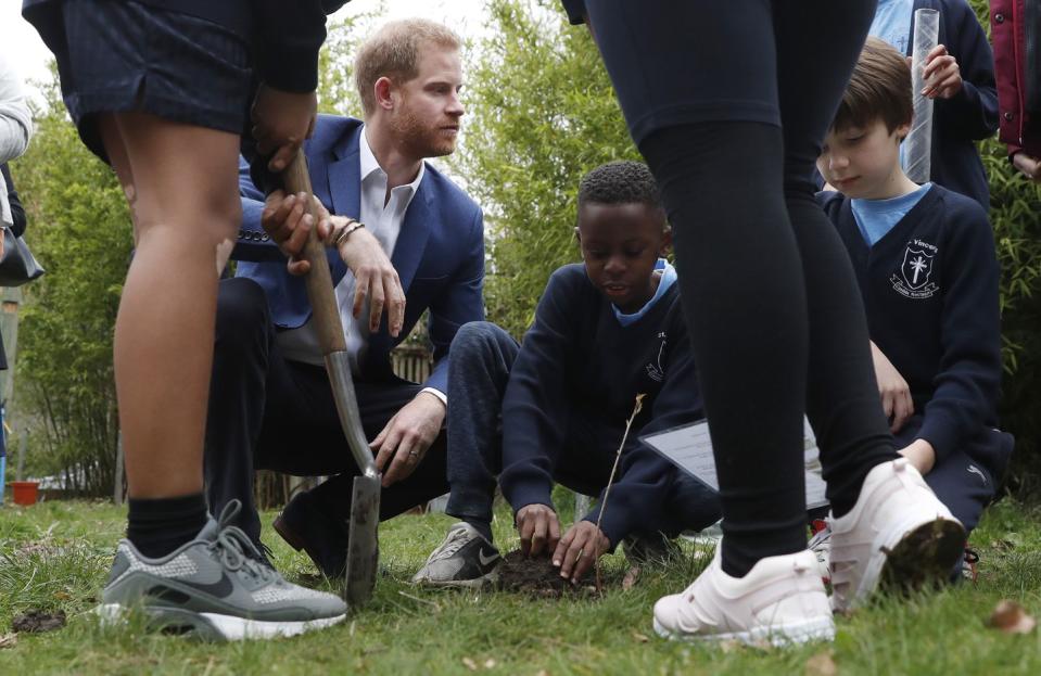 See Every Adorable Photo from Prince Harry's Visit with School Children