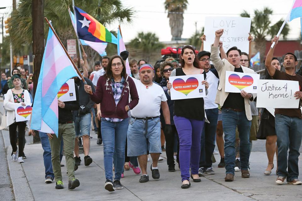 Photo from a protest in San Antonio