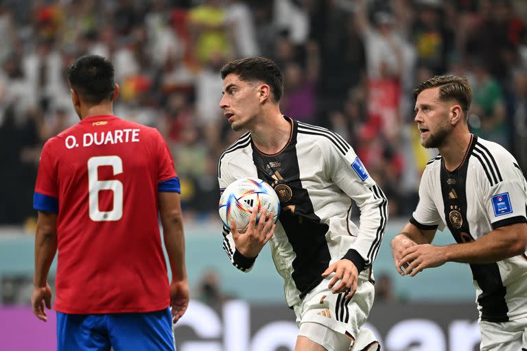 El alemán Kai Havertz entró desde el banco de suplentes y marcó dos goles frente a Costa Rica