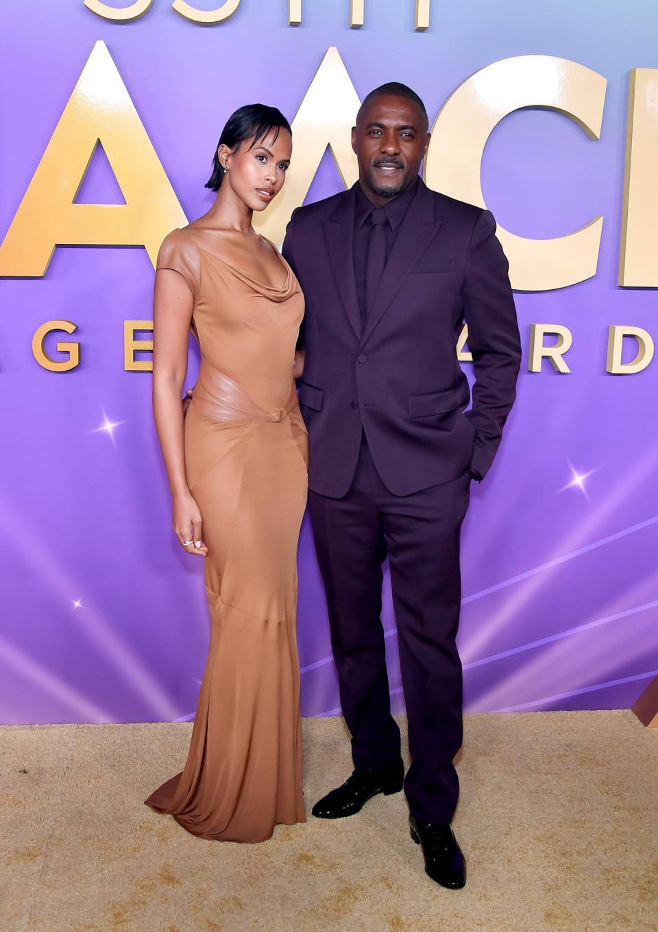 Sabrina Dhowre Elba and Idris Elba attend the 55th NAACP Image Awards at Shrine Auditorium and Expo Hall on March 16, 2024 in Los Angeles, California.