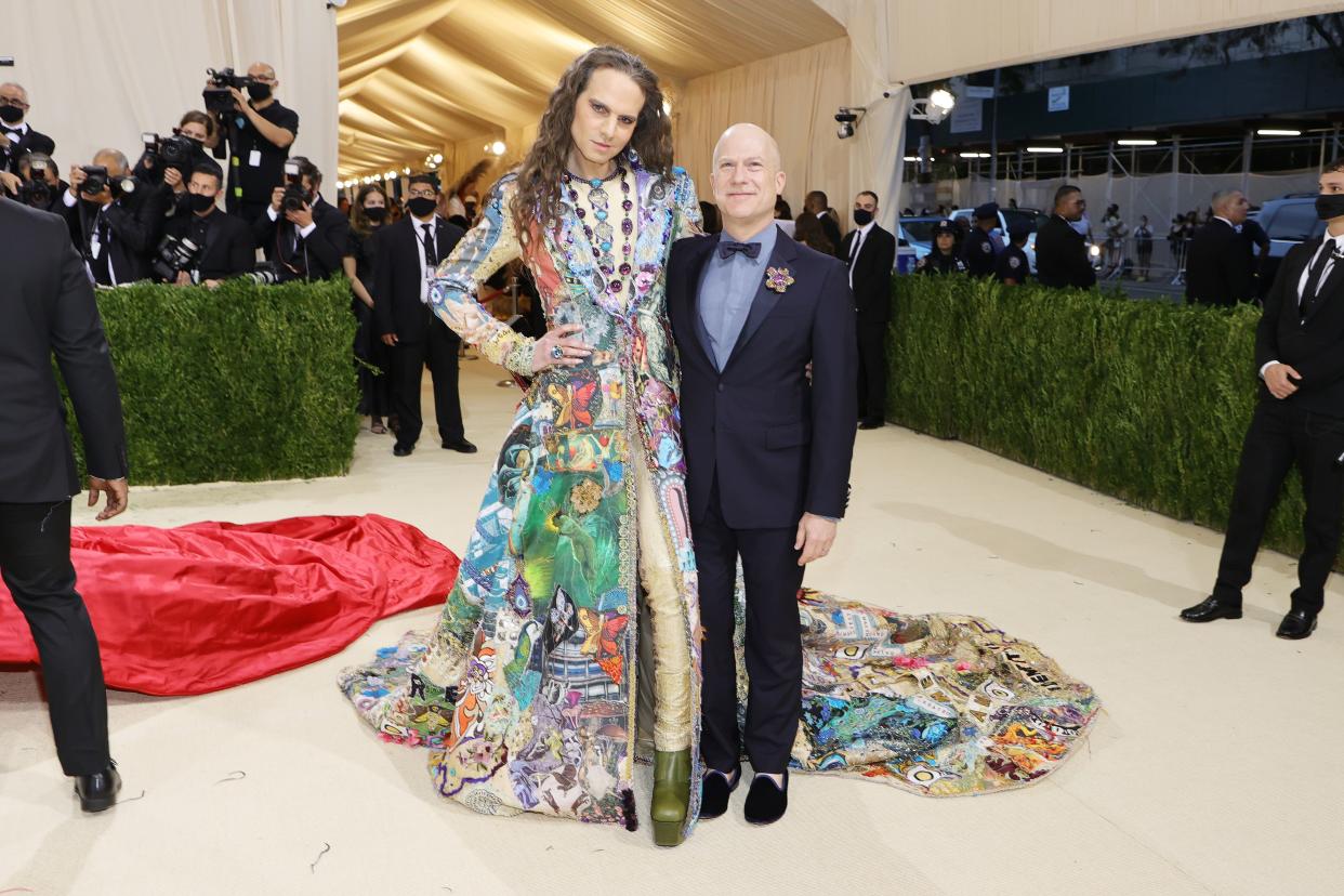 Jordan Roth and Richie Jackson attend The 2021 Met Gala Celebrating In America: A Lexicon Of Fashion at Metropolitan Museum of Art on Sept. 13, 2021 in New York.