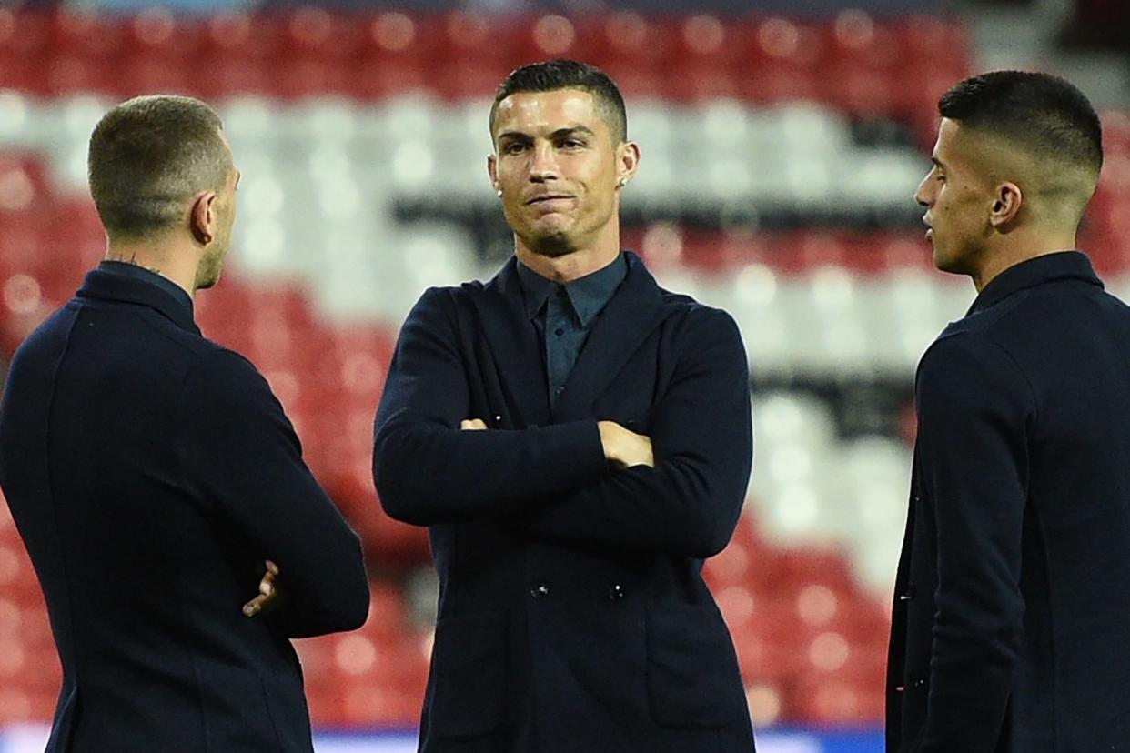 Stomping ground | Cristiano Ronaldo returns to the Manchester United pitch: AFP/Getty Images