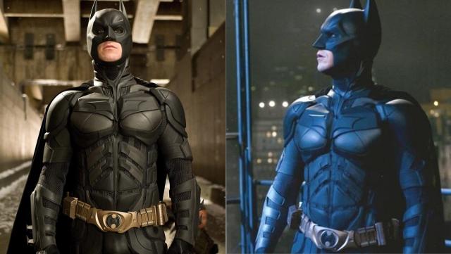 batman begins batsuit vs dark knight