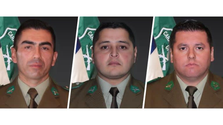 Sergio Antonio Arévalo Lobo, Carlos José Cisterna Navarro y Misael Magdiel Vidal Cid, los carabineros asesinados en Chile