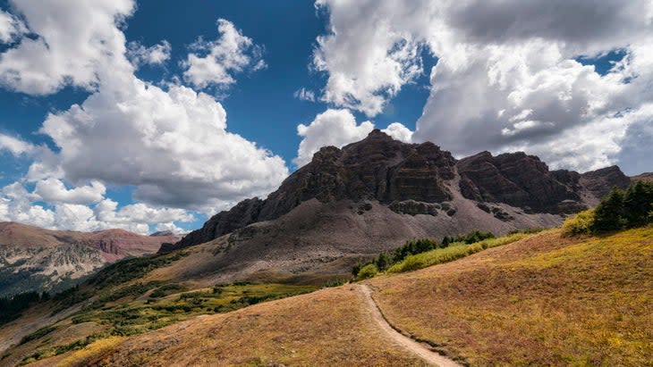 mountain views in the Maroon Bells