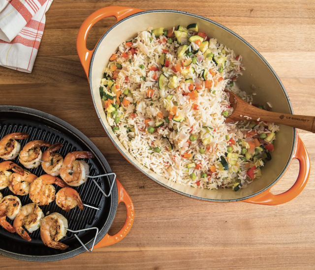 Geoffrey Zakarian 6-qt. Cast Iron Non-Stick Oval Dutch Oven With Lid