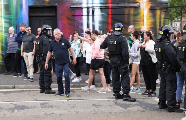 Anti-Islamic protest in Belfast