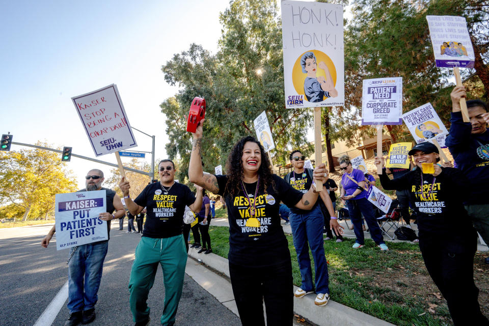 Kaiser Permanente employees on strike