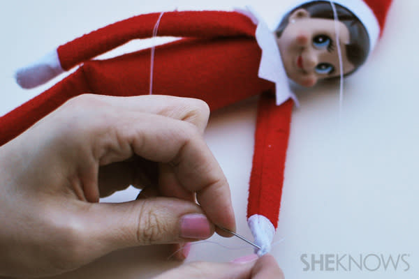 Stitching the elf back up - making your Elf on the Shelf bendable