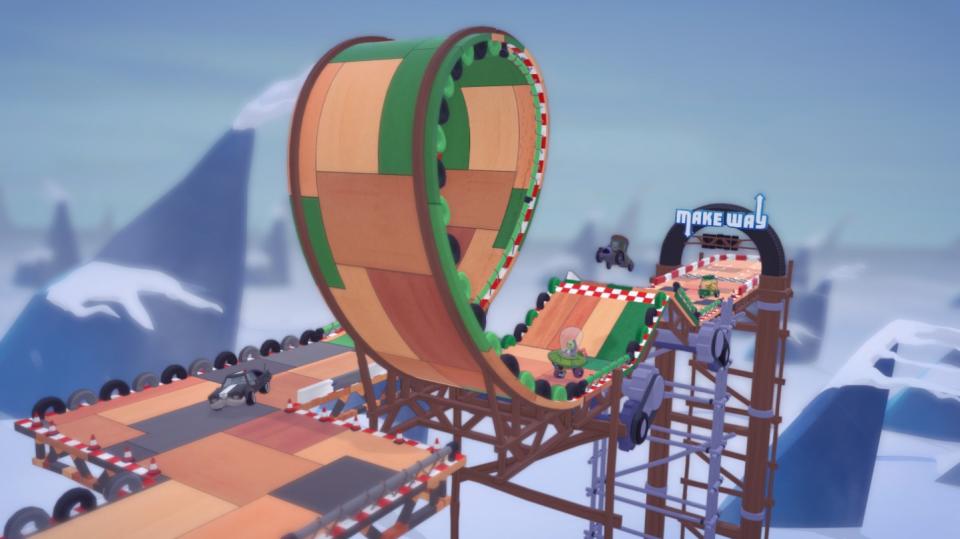 A huge loop and ramp featured in a track in Make Way.