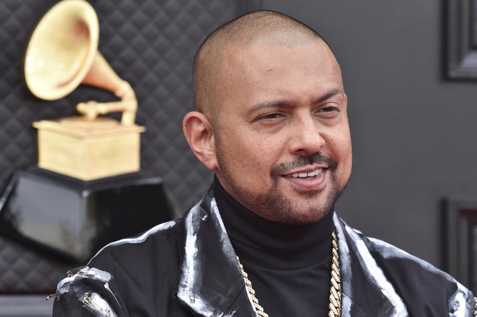 FILE - Sean Paul arrives at the 64th Annual Grammy Awards at the MGM Grand Garden Arena on Sunday, April 3, 2022, in Las Vegas. The Jamaican singer and songwriter is embarking on a 22-date U.S. run dubbed the “Greatest Tour,” kicking off on May 2. (Photo by Jordan Strauss/Invision/AP, File)