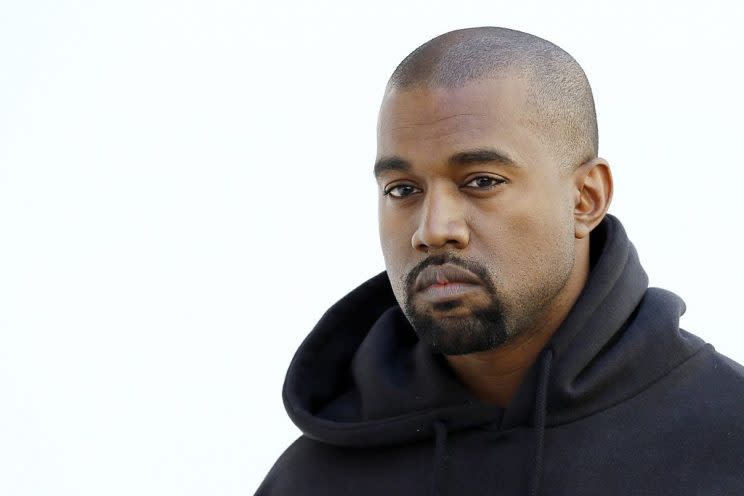 Kanye West has been behaving particularly strangely lately, including posting 99 blurry images to his Instagram. (Photo: Getty Images)