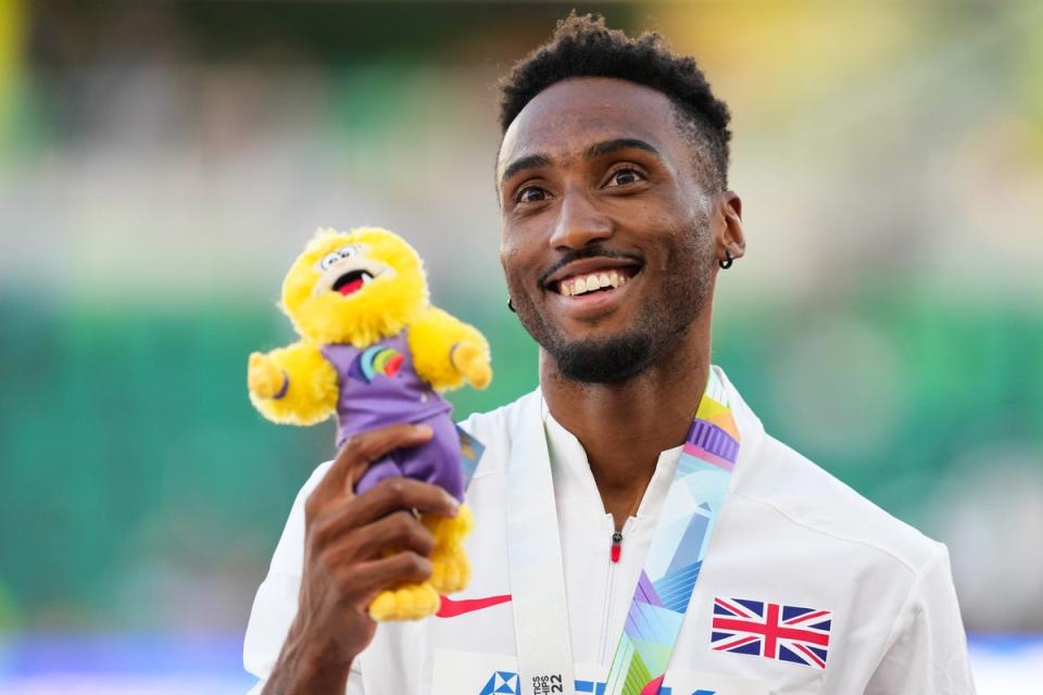 Hudson-Smith spoke about his problems after winning 400m bronze (Martin Rickett/PA) (PA Wire)