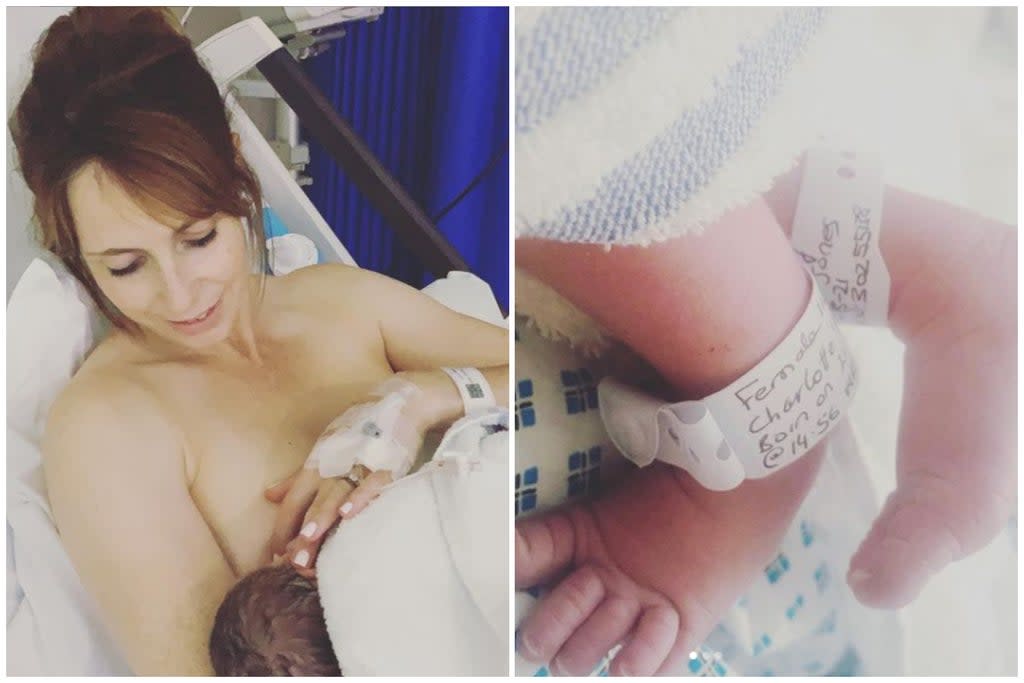 Alex Jones shared her first glimpses of her baby girl  (Alex Jones/Instagram)
