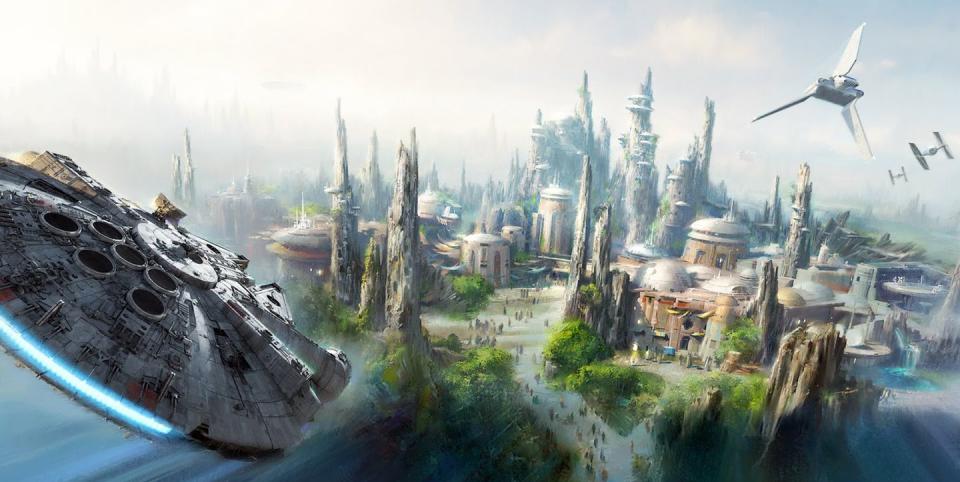 Concept art for <i>Star Wars</i>: Galaxy’s Edge (Credit: Disney)