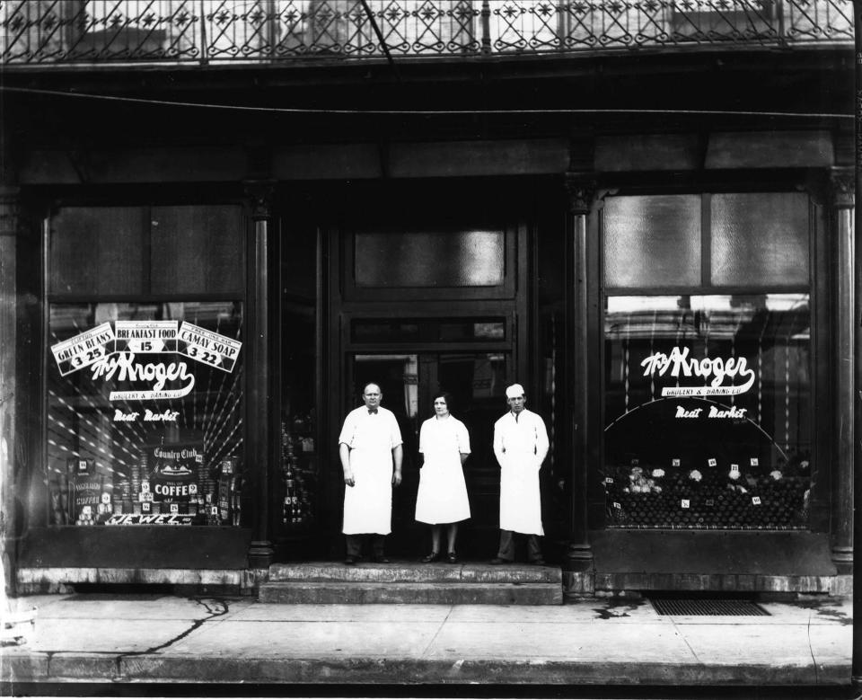 The Kroger Grocery at 309 E. Main, circa 1929.