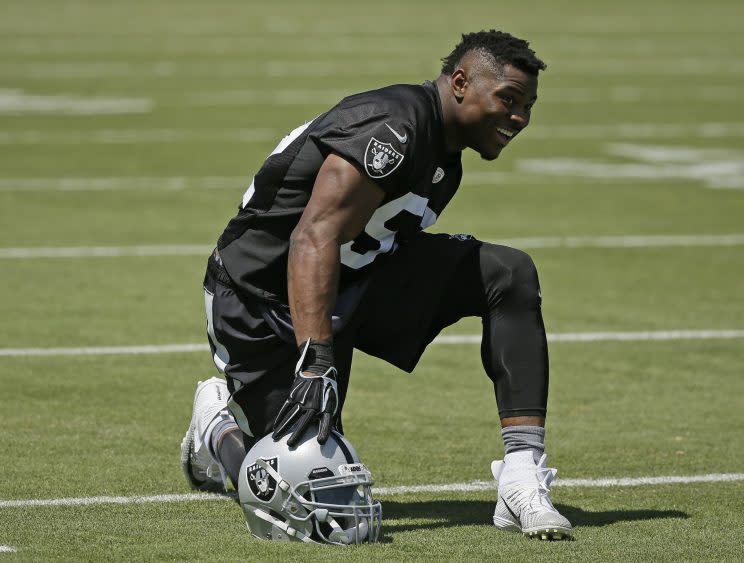 The Raiders expect even bigger things out of linebacker Khalil Mack this season. (AP) 