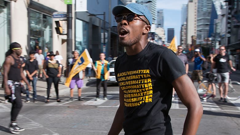 Black Lives Matter Toronto stop Yonge-Dundas traffic over Abdirahman Abdi case