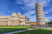 <p>An architectural marvel, the <a href="https://www.towerofpisa.org/" rel="nofollow noopener" target="_blank" data-ylk="slk:Leaning Tower of Pisa;elm:context_link;itc:0;sec:content-canvas" class="link ">Leaning Tower of Pisa</a>’s infamous tilt stems from the land's soft ground and shifting soil. The white marble bell tower has been tilting since its completion in 1372. </p><p>The city of Pisa set out to reimagine its Piazza del Duomo as an internationally renowned landmark during the 12th century. After expanding the existing <em>duomo </em>and adding a baptistry, the region’s most celebrated architects began constructing the bell tower on marsh-like soil, only later to discover the tower was leaning on the southern side. For centuries, engineers have attempted to correct the lean, but the city instead embraced its odd appearance, making it the famous landmark it was always intended to be.</p>