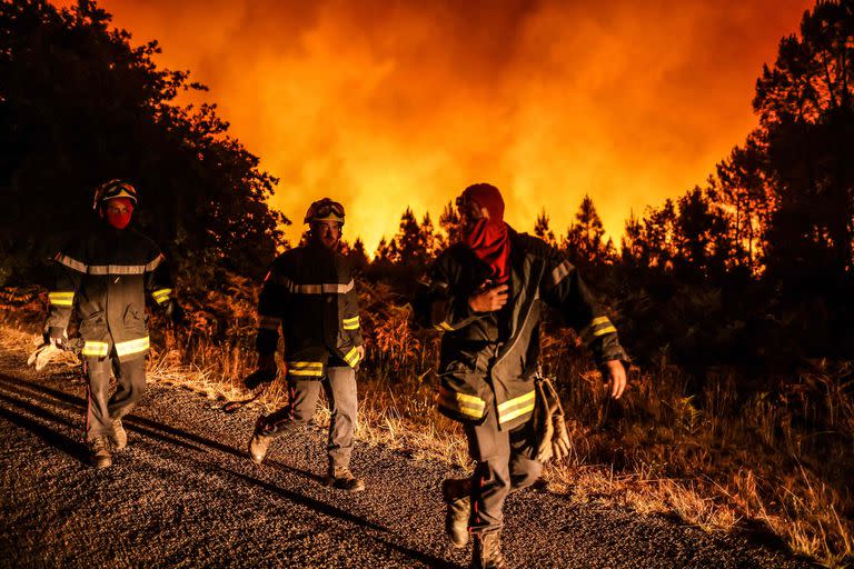 Francia; incendios forestales; Cambio climático; Gironde; Bomberos; Fuego; mundo