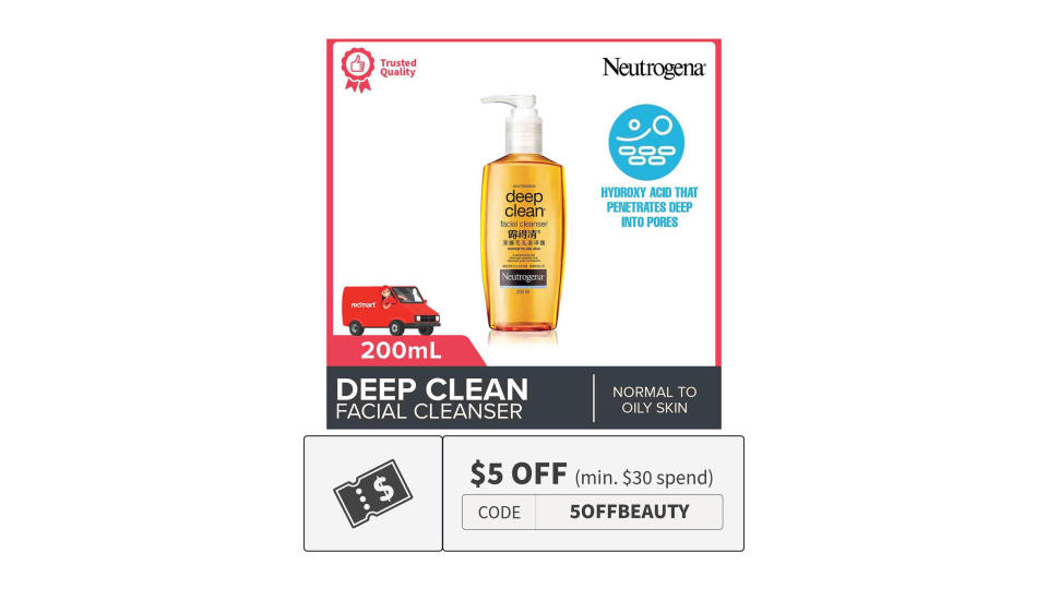 NA poster of Neutrogena Deep Clean Facial Cleanser. 