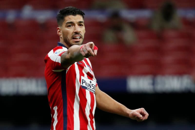 Luis Suárez durante el partido por La Liga entre Atlético Madrid y Getafe en el Wanda Metropolitano.