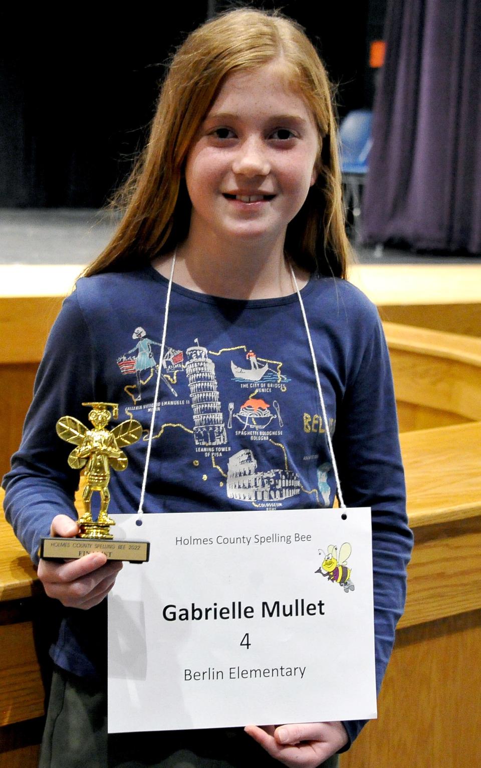 “Even though a lot of people might not say they’re good at spelling, if you study enough you’re gonna get the concept and you’re gonna be able to make it," says Gabrielle Mullet, runner-up at this year's Holmes County Spelling Bee.