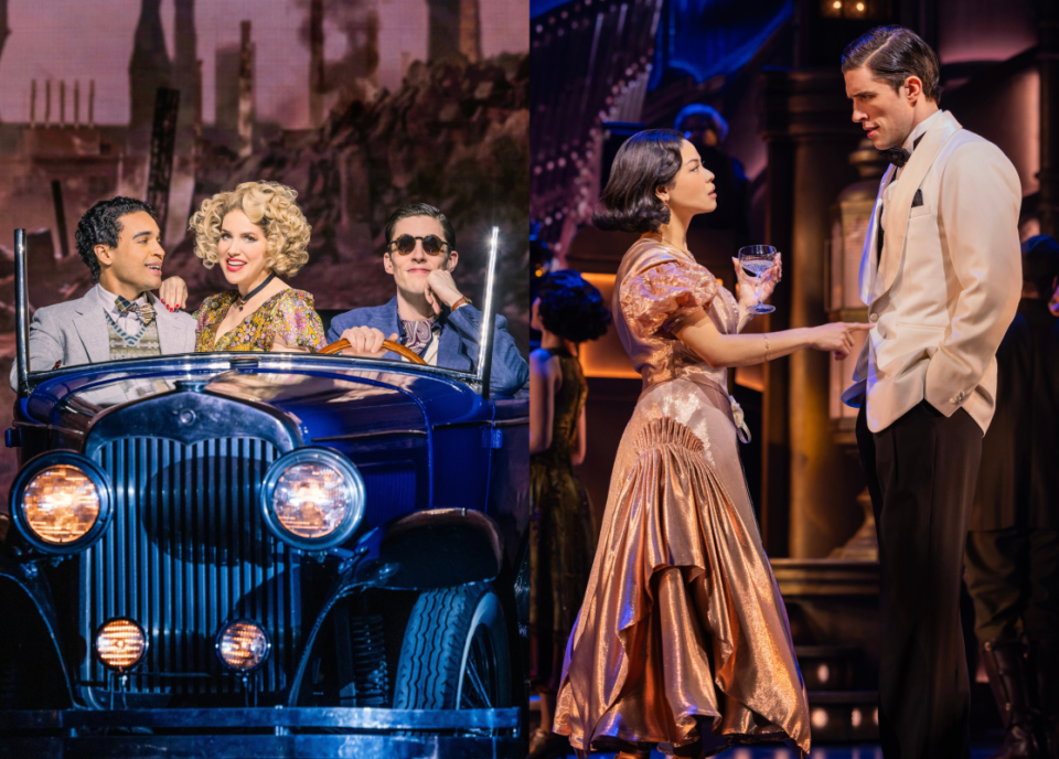 John Zdrojeski (R, both images) as Tom Buchanan in "The Great Gatsby" on Broadway.<p>Photos: Matthew Murphy and Evan Zimmerman/Courtesy of The Great Gatsby</p>