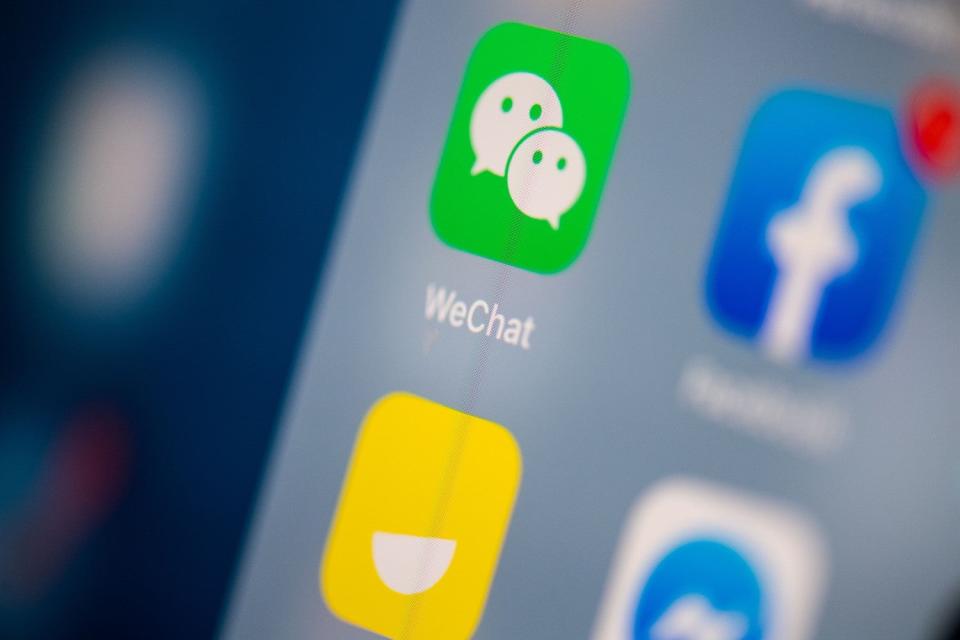 WeChat provides messaging and electronic payment services (Martin Bureau/AFP via Getty Images)