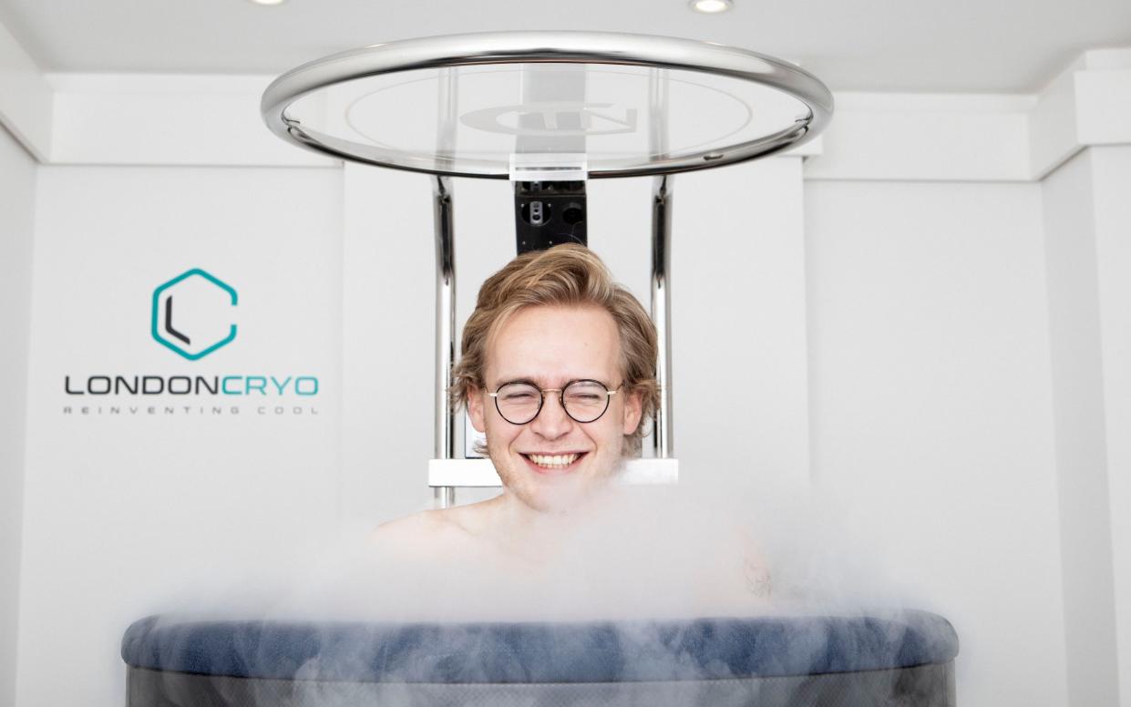 The Telegraph's Tom Ough gives cryotherapy a try - Rii Schroer for The Telegraph