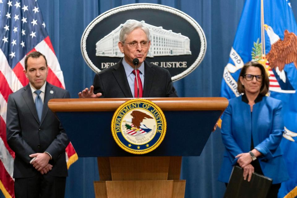 Attorney General Merrick Garland is expected to be the subject of a contempt vote in the GOP-held House of Representatives (Copyright 2024 The Associated Press. All rights reserved.)