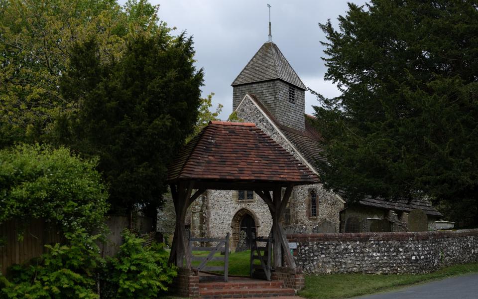 A general view of the village of Westmeston and the surrounding South Downs National Park