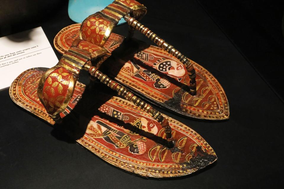 Come on, people. Let's make King Tut's sandals 2023's hottest summer fashion accessory.