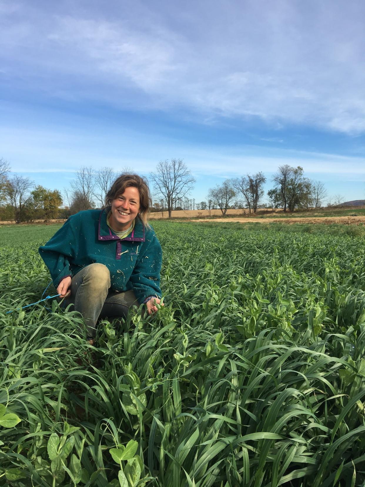 The author in the fields. (Photo: Courtesy of Briana Yablonski)