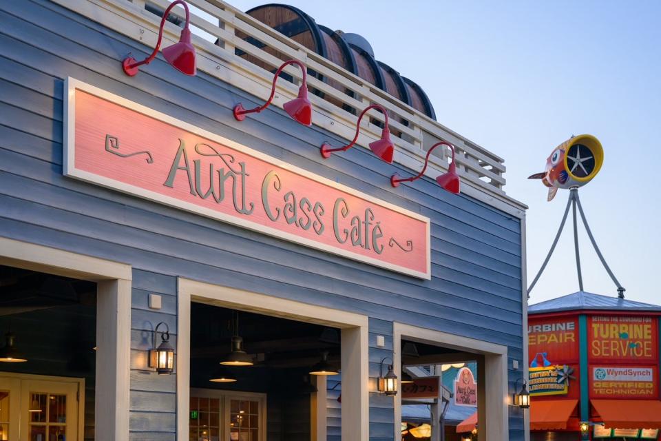 Aunt Cass Café is a reimagined quick-service location in San Fransokyo Square at Disney California Adventure Park in Anaheim, Calif. This is the second bakery café operated by boy genius Hiro Hamada’s loving aunt, serving dishes, soups in freshly baked Boudin sourdough bread bowls and more inspired by Japanese cuisine. (Richard Harbaugh /Disneyland Resort)