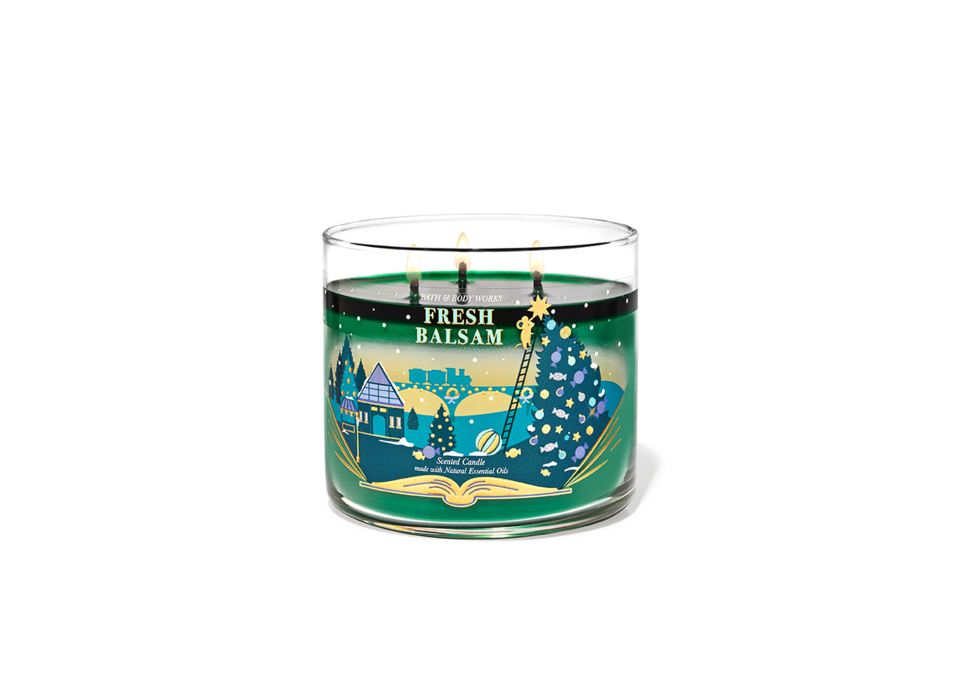 <p><a href="https://go.redirectingat.com?id=74968X1596630&url=https%3A%2F%2Fwww.bathandbodyworks.com%2Fp%2Ffresh-balsam-3-wick-candle-026736828.html&sref=https%3A%2F%2F" rel="nofollow noopener" target="_blank" data-ylk="slk:Shop Now;elm:context_link;itc:0;sec:content-canvas" class="link ">Shop Now</a></p><p>Fresh Balsam Three-Wick Candle</p><p>bathandbodyworks.com</p><p>$9.95</p>