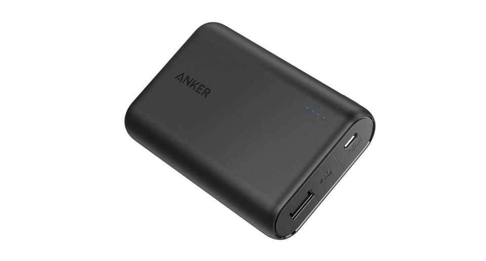 One of the smallest and lightest portable chargers with high-speed charging. Provides almost three-and-a-half iPhone 8 charges or two-and-a-half Galaxy S8 charges (Photo: Anker)