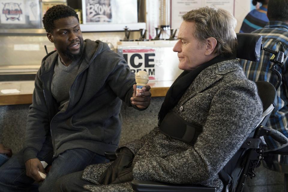 <p>“Mein Bester & Ich”? Was man sich bei der Wahl des deutschen Titels von “The Upside” gedacht hat, das wissen nur die Damen und Herren bei Constantin Film. Sei’s drum, die romantische Komödie basiert auf dem französischen Welthit “Mein ziemlich bester Freund”. Zu sehen, wie Hollywood die Geschichte des Originals – körperlich gelähmter weißer Bildungsbürger trifft auf einen dunkelhäutigen und straßenschlauen Kleinkriminellen – in die USA verlegt hat, lohnt einen Kinobesuch allemal. (Bild: Constantin Film) </p>