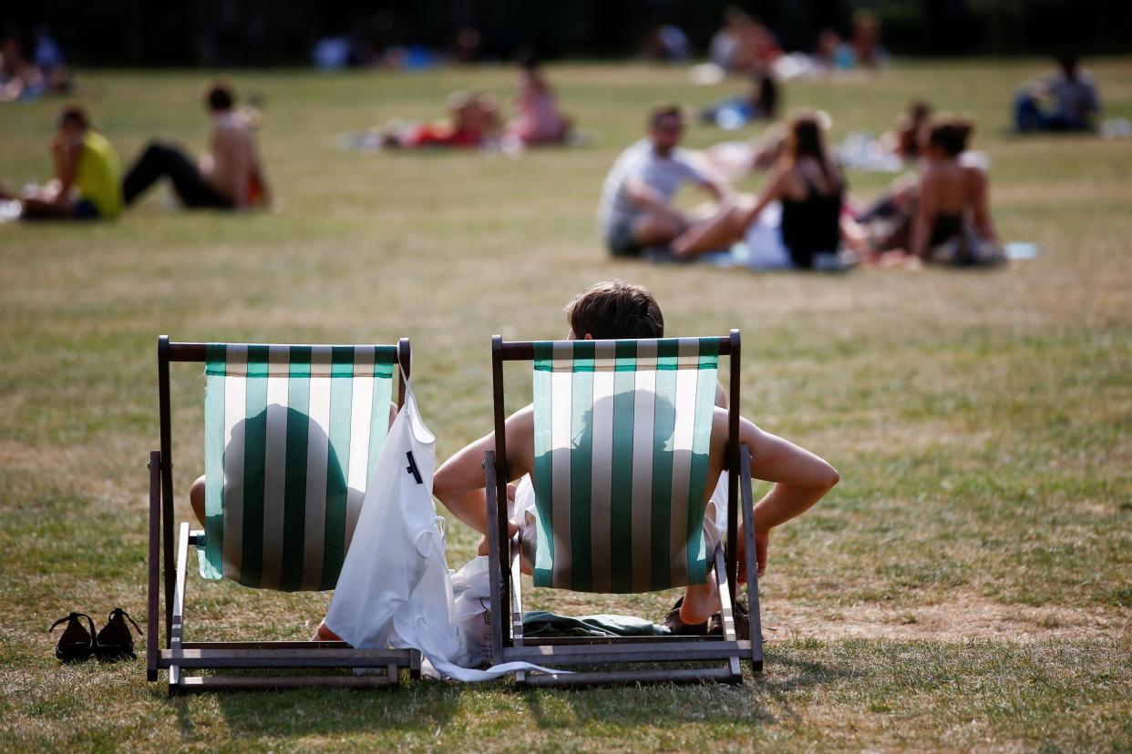 On Friday, rain is due to clear to sunny spells across the south, with a day of both sunny spells and showers elsewhere. (Reuters)