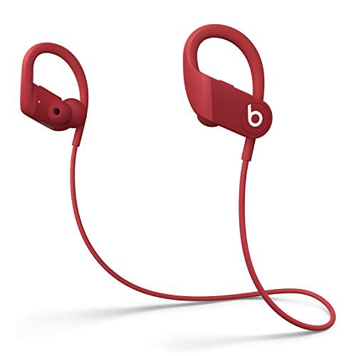 Powerbeats High-Performance Wireless Earphones - Apple H1 Headphone Chip, Class 1 Bluetooth, 15 Hours of Listening Time, Sweat Resistant Earbuds - Red (Latest Model) (Amazon / Amazon)