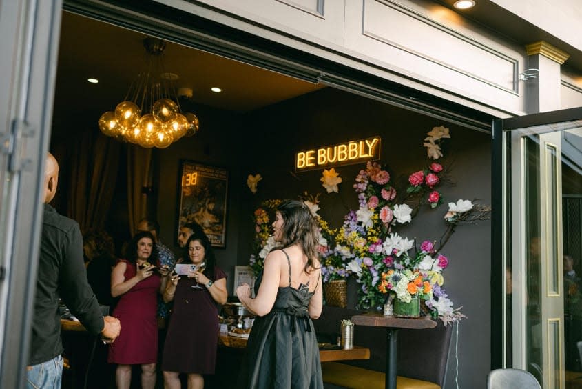 People gather at Be Bubbly