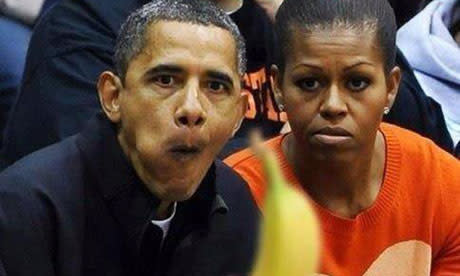 Irina Rodnina’s Racist Tweet About President Obama Still Causing Headaches In Sochi image obama banana photo