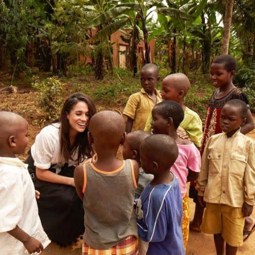 Just like Diana, Meghan has dedicated time to humanitarian work. Photo: Instagram