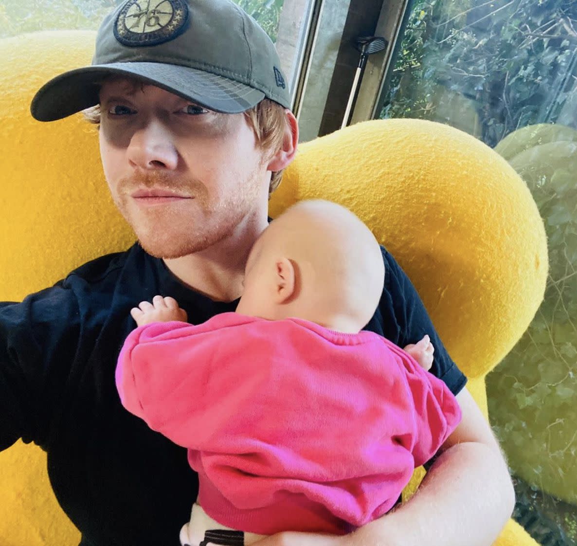 "Harry Potter" star Rupert Grint finally joined Instagram and used his first post to share a sweet selfie with his baby girl Wednesday. Grint and long-time partner Georgia Groome welcomed their first child together six months ago. "Hey Instagram....only 10 years late, but here I am. Grint on the Gram! Here to introduce you all to Wednesday G. Grint. Stay safe, Rupert."