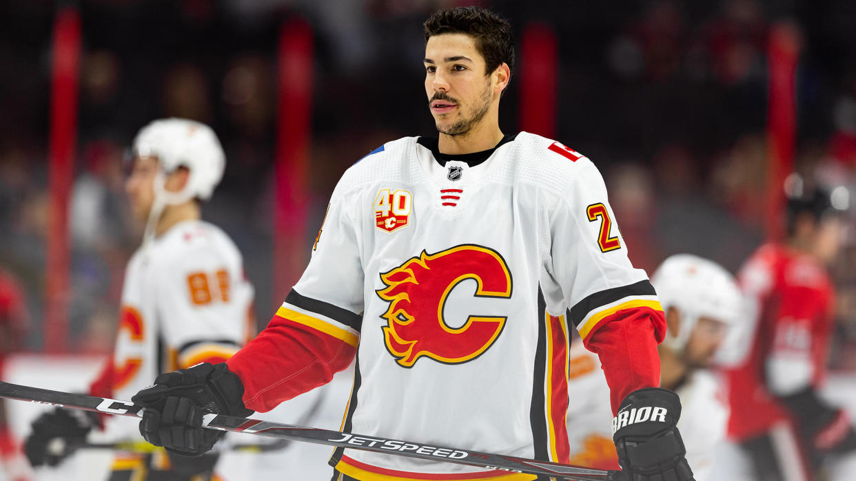 Travis Hamonic is the most notable name to opt out of the NHL restart. (Photo by Richard A. Whittaker/Icon Sportswire via Getty Images)