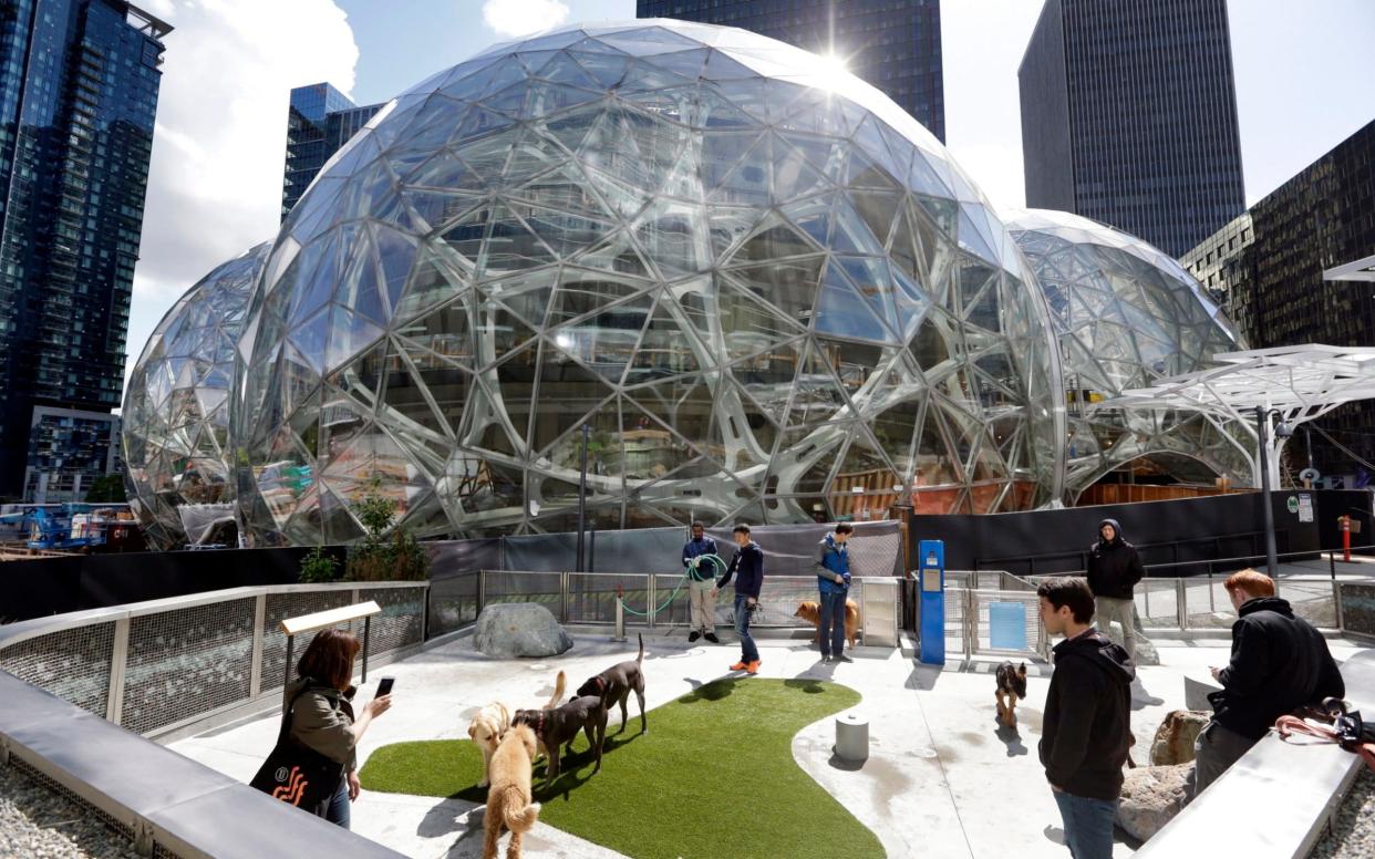 Amazon's Spheres in Seattle, Washington - AP