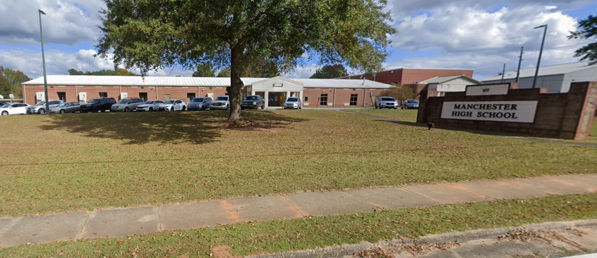 Brandon Smith attended Manchester High School in Georgia and played for their Blue Devil’s football team (Google Maps)