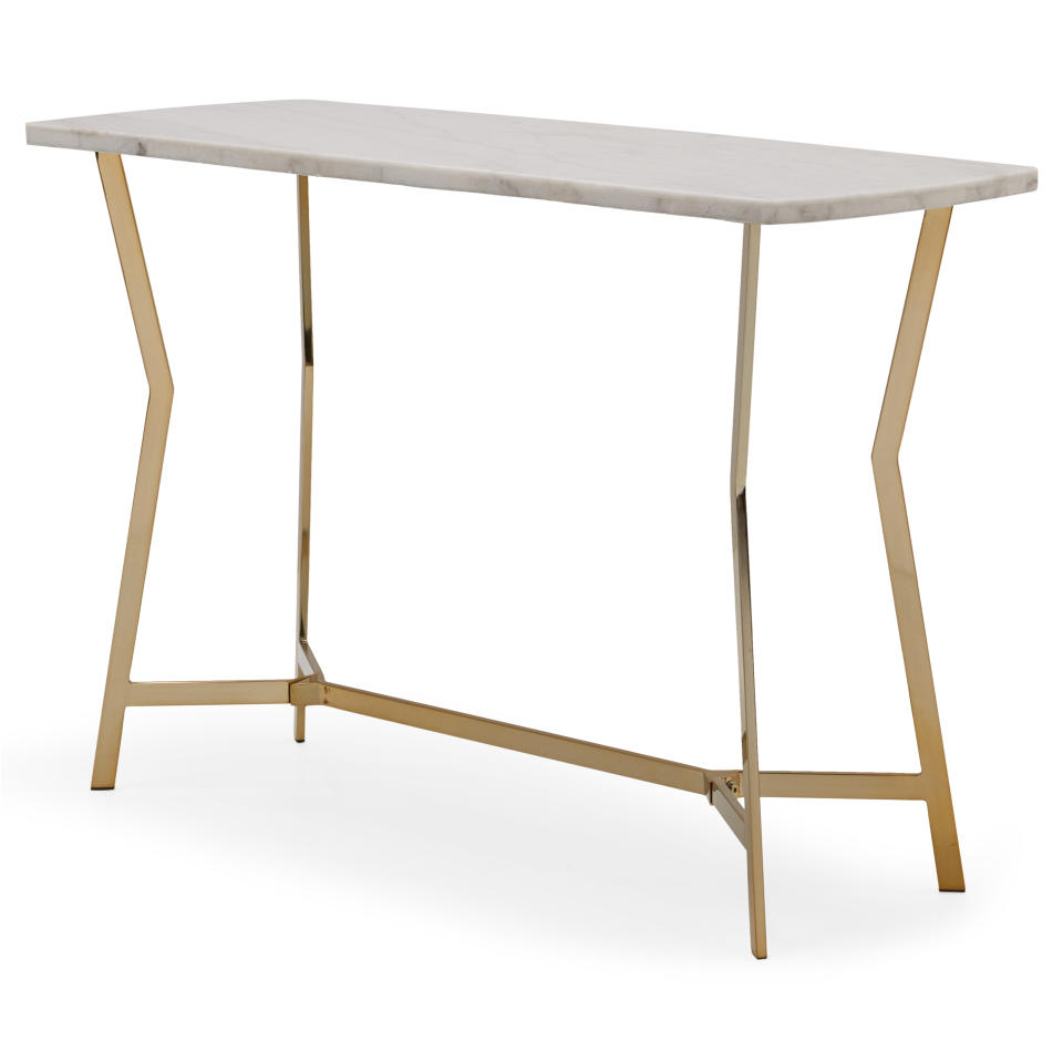 MoDRN Glam Lena Geo Base Sofa Table. (Photo: Walmart)