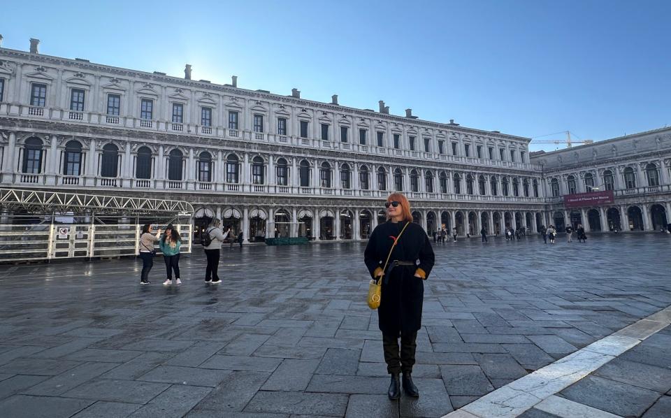 Abigail Blasi in Venice, Italy in December 2023