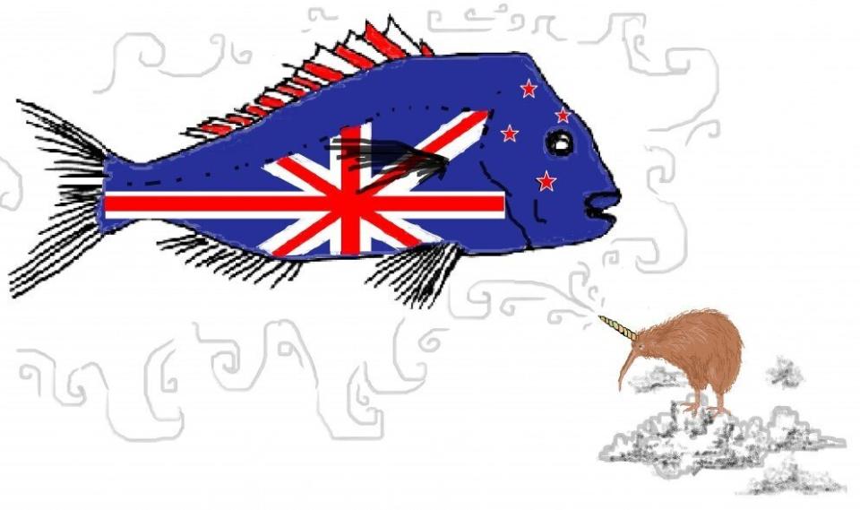 <blockquote>New Zealanders are very interested in Snapper quota, and what better way to bring it to the people than this country's native bird - the Unihorned Kiwi bird.</blockquote>  Designed by: Charlotte Drene from Canterbury